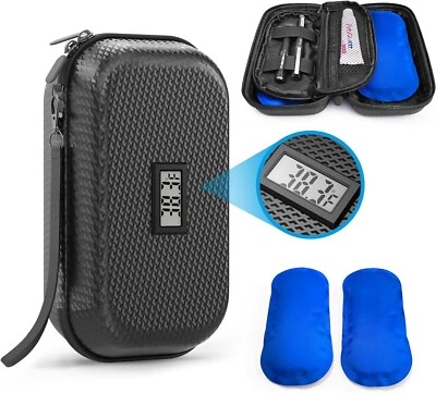 Insulin Cooler Travel Case TSA Approved, Refrigerated Medicine Travel Case with - Image 1 of 4