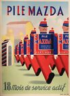 Affiche Vintage Originale - Simon A. - Pile Mazda - Thomson - Sertinox - 1939