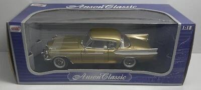 Anson - Anson Classic - Gold 1957 Studebaker Golden Hawk - 1:18 Scale - New #2 - Image 1 of 4