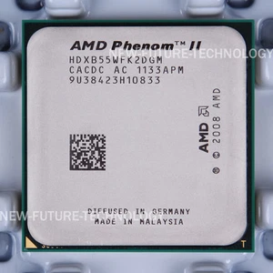 AMD Phenom II X2 B55 (HDXB55WFK2DGM) CPU 1MB Processor  	533MHz 3GHz Socket AM3 - Picture 1 of 1