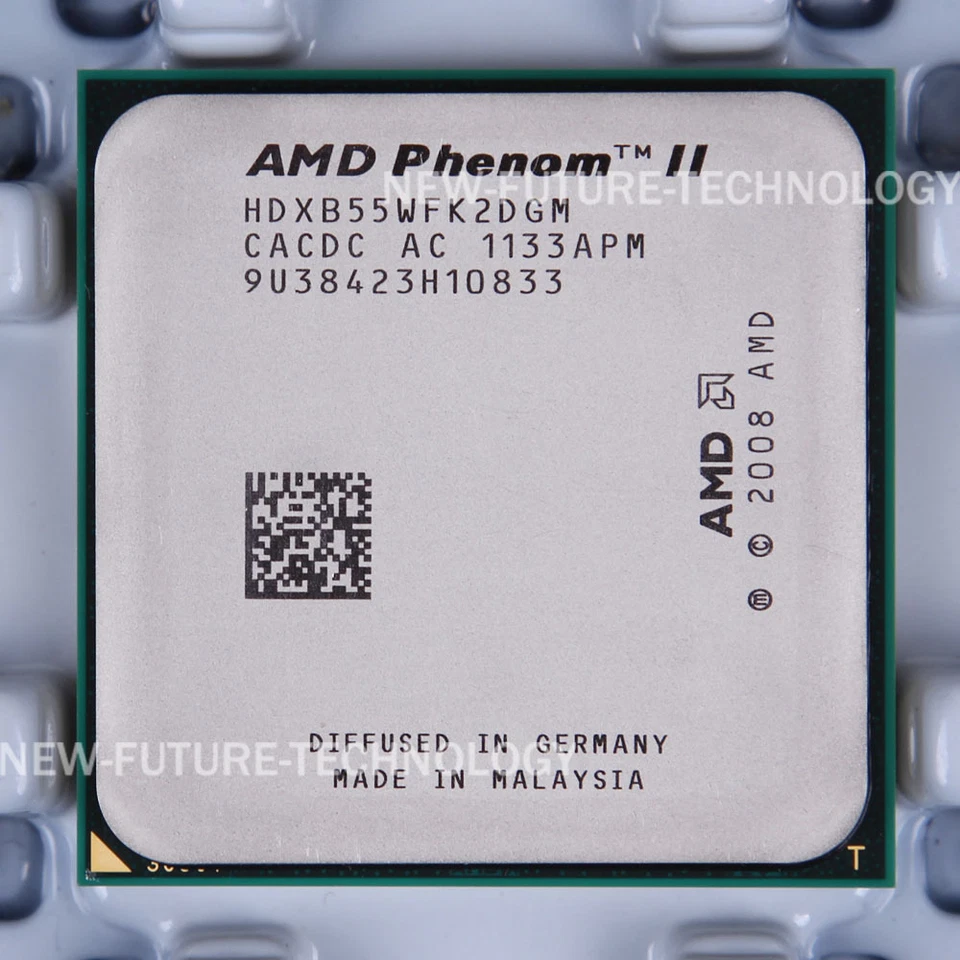 AMD Phenom II X2 B55 (HDXB55WFK2DGM) CPU 1MB Processor  	533MHz 3GHz Socket AM3 - Image 1 of 1