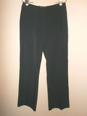 Pantalones de vestir Thalian para mujer talla 10 negros lisos entrepierna 34" Foto 1 de 4