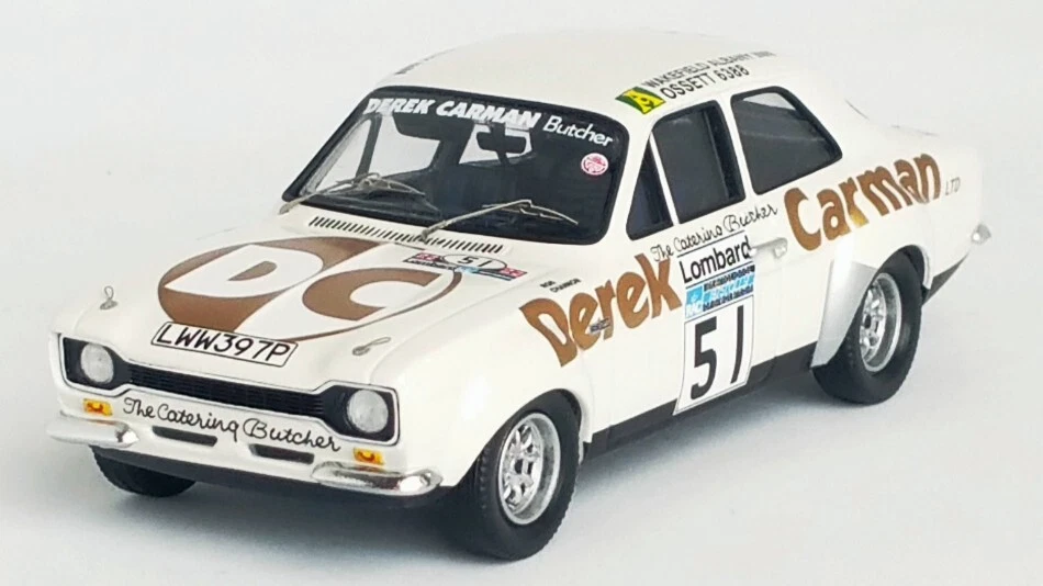 Modellino auto rally scala 1:43 Trofeu  FORD ESCORT MK1 RAC RALLY 1975 DRUMMO... - Immagine 1 di 1