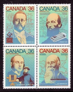 Canada 1138aii VF MNH block on NF, 36c Science/Technology 1987 issue CV $40 - Picture 1 of 1
