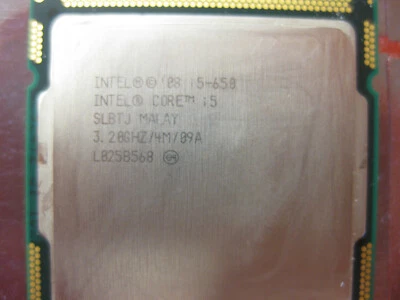 Intel Core i5-650 3.20GHz Dual-Core LGA1156 Socket CPU SLBTJ - Image 1 of 4