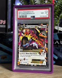 POKEMON 2014 XY Flashfire M KANGASKHAN EX #79 PSA 8 RARE Mega - Picture 1 of 4