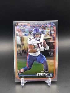 Audi Estime 2024 Topps Chrome Football Refractor Rookie Card RC #222 Broncos - Bild 1 von 2
