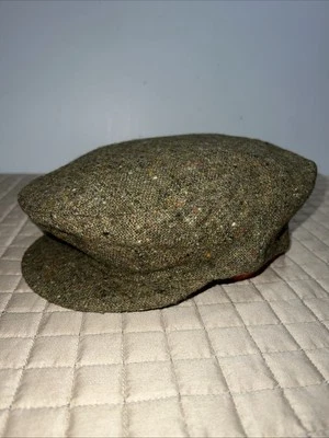 De Colección Donegal Tejido a Mano Tweed Lana Newsboy Touring Gorra Sombrero Tejido Irlanda 7 1/4 Foto 1 de 4