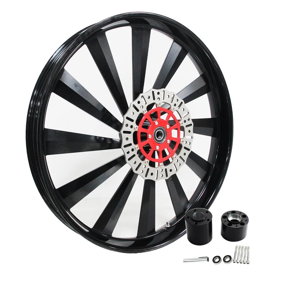 Front Wheel Rim 11.8" Brake Disc Rotor For Harley Touring Softail Sportster Dyna - Image 1 of 4