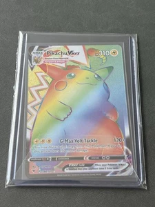 Pikachu VMAX 188/185 - Rainbow Secret Rare - Vivid Voltage Pokemon Card MINT - Picture 1 of 2
