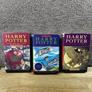 Harry Potter Trilogy First Edition HB Set Philosopher's Stone Chamber Secrets - Bild 1 von 12