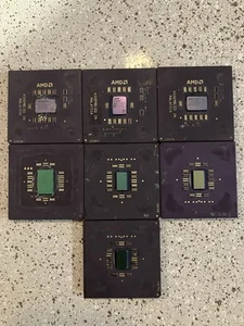 7 AMD Pentium Ceramic Chips For Scrap Gold Or Collection. - Picture 1 of 2