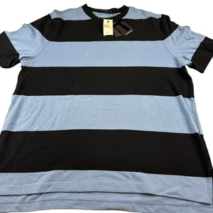 T by Alexander Wang Striped T-Shirt - Size Large - Picture 1 of 5