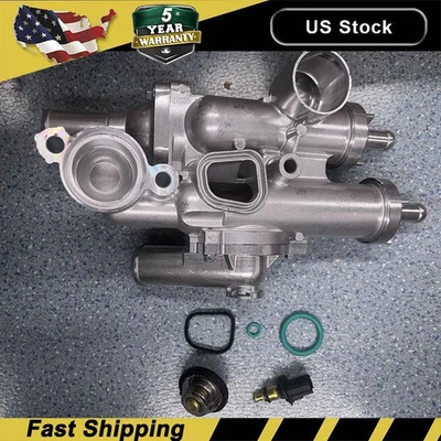 Conjunto de carcasa de termostato de aluminio - para 07-12 Dodge Caliber 07-17 Jeep Compass Foto 1 de 4