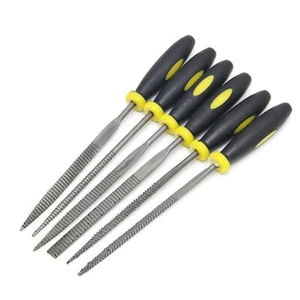 6Pcs Mini Metal File Wood Grind Hand Tools Rasp Needle Filing Wood Chisel Set - Picture 1 of 9