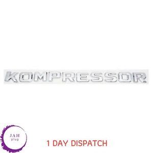 KOFFERRAUM BADGE KOMPRESSOR SCHRIFTZUG HECKKLAPPE EMBLEM FÜR MERCEDES BENZ, CHROM - Bild 1 von 3