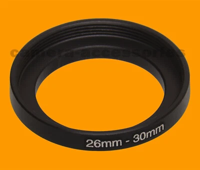 26mm to 30mm 26-30 Stepping Step Up Filter Ring Adapter 26-30mm 26mm-30mm (UK) - Image 1 of 2