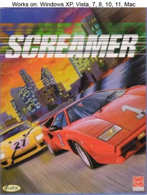 Screamer PC Mac Game 1995 Virgin Interactive Windows 10 11 - Image 1 of 2