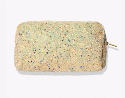 NUEVO Bolso de Maquillaje Tarte Glam To Go Texturizado Estrella Brillo Dorado Bolsa de Cosméticos de Viaje Foto 1 de 4