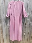 Dusty Rose Pink Mennonite Amish Modest Cape Dress Handmade 41" Bust 34" Waist