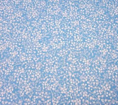 Berry Nice BTY P&B Textiles Tonal White Gray Blue Blender Print - Image 1 of 3