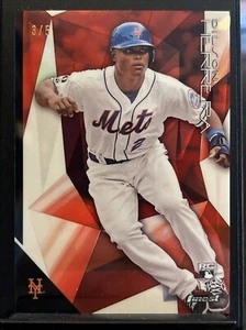 2015 Topps Finest Dilson Herrera Red Refractor RC Rookie /5 Mets #91 NY - Picture 1 of 2