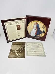 New ListingKnowles Norman Rockwell Colonials Collectorâ€™s Plate The Unexpected Proposal Nos