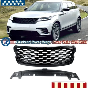 For Land Rover Range Rover Velar 2018-2023 Gloss Black Front Bumper Grille Grill - Picture 1 of 14