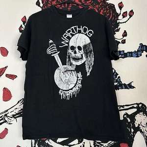 2014 Warthog Exterminate Me Shirt Hardcore punk Gag Hoax Bib Gel Glue Hank Wood - Picture 1 of 4