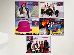 EXCLUSIVE Set 5 pcs Sheet MNH FDC Cover Kalush Orchestra Stefania Eurovision - Picture 1 of 8