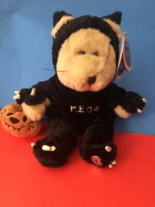 Starbucks 2002  Glow in the Dark  Bearista Bear Plush in Cat "Meow" Costume - Picture 1 of 8