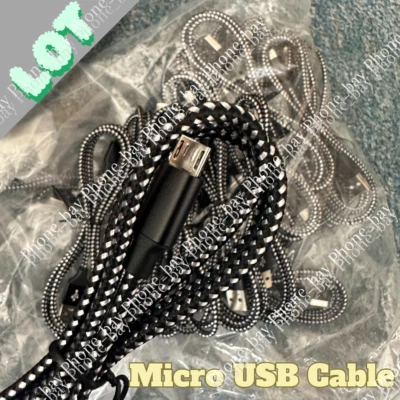 Lote de cables de sincronización de datos cargador rápido micro USB de 3/6/10 pies para Samsung Android LG Foto 1 de 4