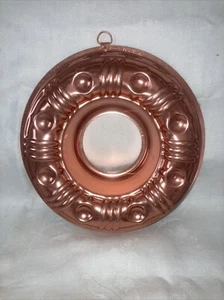 Vtg Mirro Copper Aluminum 3 1/2 Cup Jell-o Mold CAKE Ring Decor USA Gelatin - Picture 1 of 4