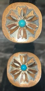 Vintage Copper Clip On Earrings Jewelry XP-15 - Picture 1 of 6