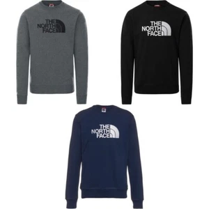 The North Face Men's Sweatshirt Front & Back Logo Long Sleeve Crewneck Pullover - Picture 1 of 7