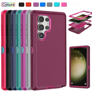 For Samsung Galaxy S23 Ultra/S23+/S23 FE Shockproof Heavy Duty Phone Case Cover - Picture 1 of 80