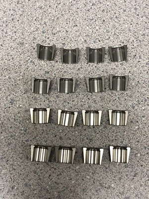 NEW Nascar Del West Titanium 5/16 Valves Locks Keepers standard 7* retainers - Imagen 1 de 2