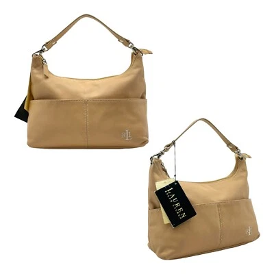Bolso de mano vintage años 90 Y2K Ralph Lauren pequeño con asa superior BEIGE NUEVO CON ETIQUETAS Foto 1 de 4