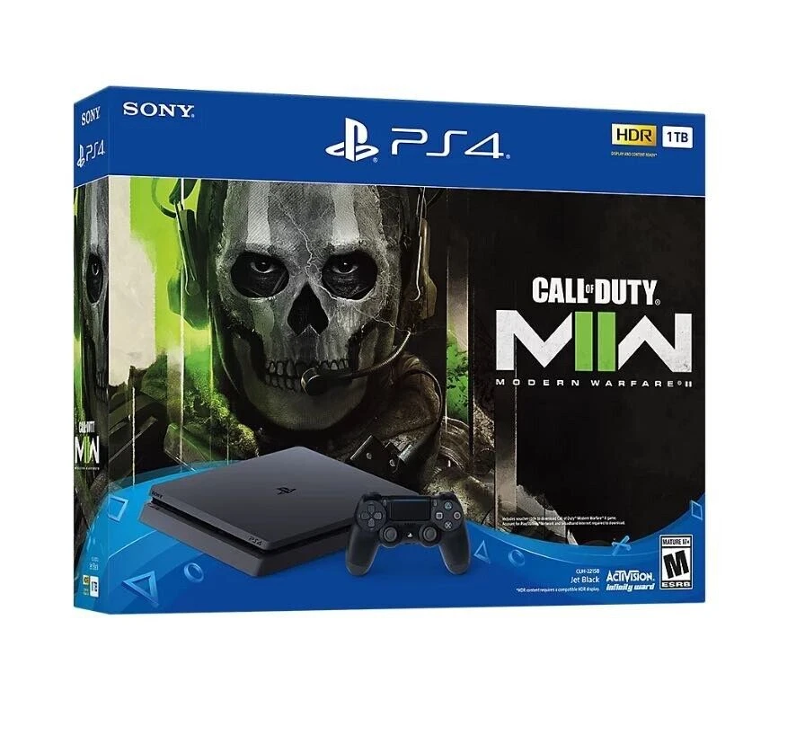 Sony PlayStation 4 1TB Call of Duty Modern Warfare II Console Bundle - Black