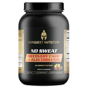 Conquest Nutrition No Sweat Recovery Carb + Electrolyte Summer Punch Flavor 3lbs - Bild 1 von 2