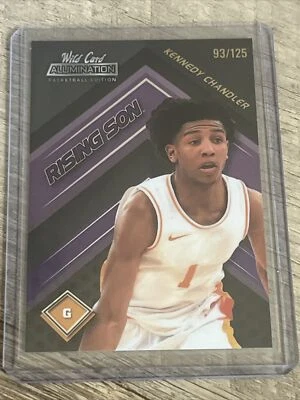 2021-22 Wild Card Alumination-Rising Sons Purple #RS-17 Kennedy Chandler 93/125 - Image 1 of 2