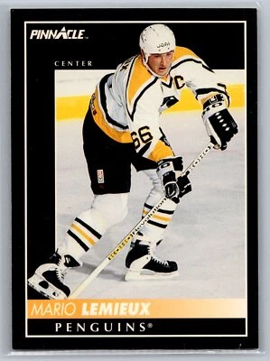 1992 Pinnacle #300 Mario Lemieux NrMt-Mint - Image 1 of 2