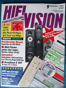 HIFI VISION 9/93, THORENS TD 3001,REGA RB 300,GOLDRING EROICA,ACCUPHASE E 207 - Bild 1 von 4