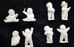 Snowbabys, fertig bemalt, 8 weiß, Porzellan Biskuit - Bild 1 von 8