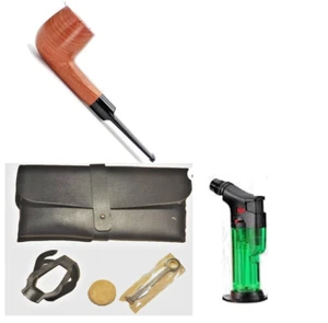 Pfeife zum Rauchen, Pfeifenset, Tabakpfeife mit viel Zubehör, Redwood - Bild 1 von 11