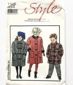 1168 Style Child’s Duffle Coats & Jacket Size 6 Vintage Sewing Pattern Rare - Picture 1 of 2