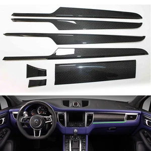 Juego de 7 piezas de acabado interior de fibra de carbono de calidad para Porsche Macan(s) LHD 2015-2018 - Imagen 1 de 12