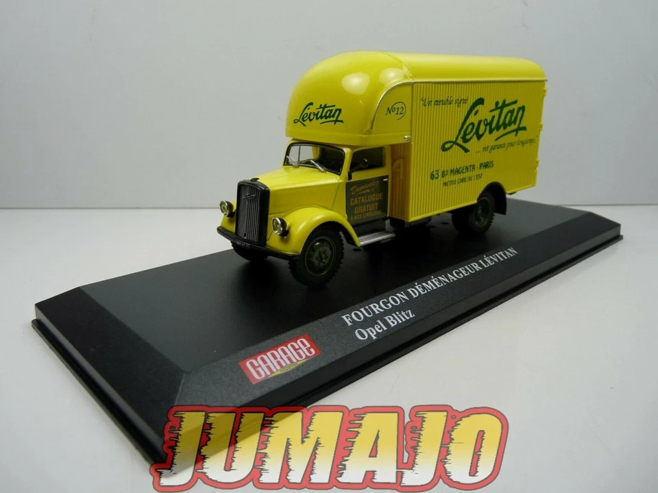 GM30 Camion 1/43 IXO HACHETTE Garage moderne : OPEL Blitz Déménageur Lévitant - Immagine 1 di 1