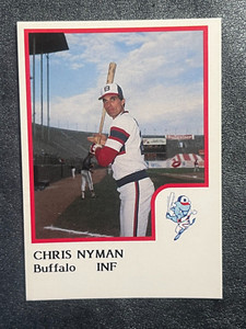 1986 ProCards Baseball-Chris Nyman,Buffalo Bisons,Near Mint,Minor League