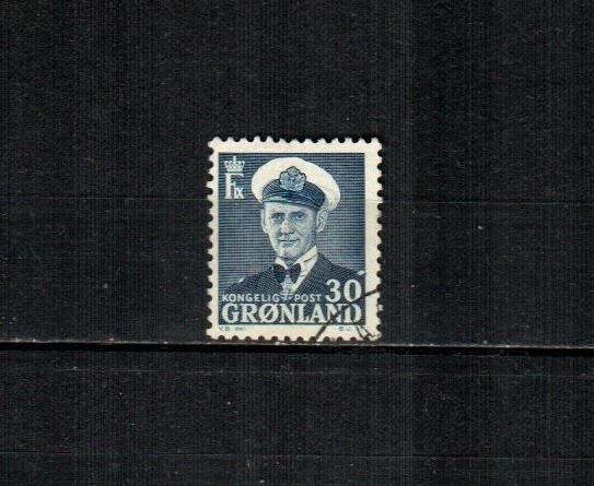 GREENLAND Scott's 33 ( 1v ) Frederik IX F/VF Used ( 1953 ) - Image 1 of 1